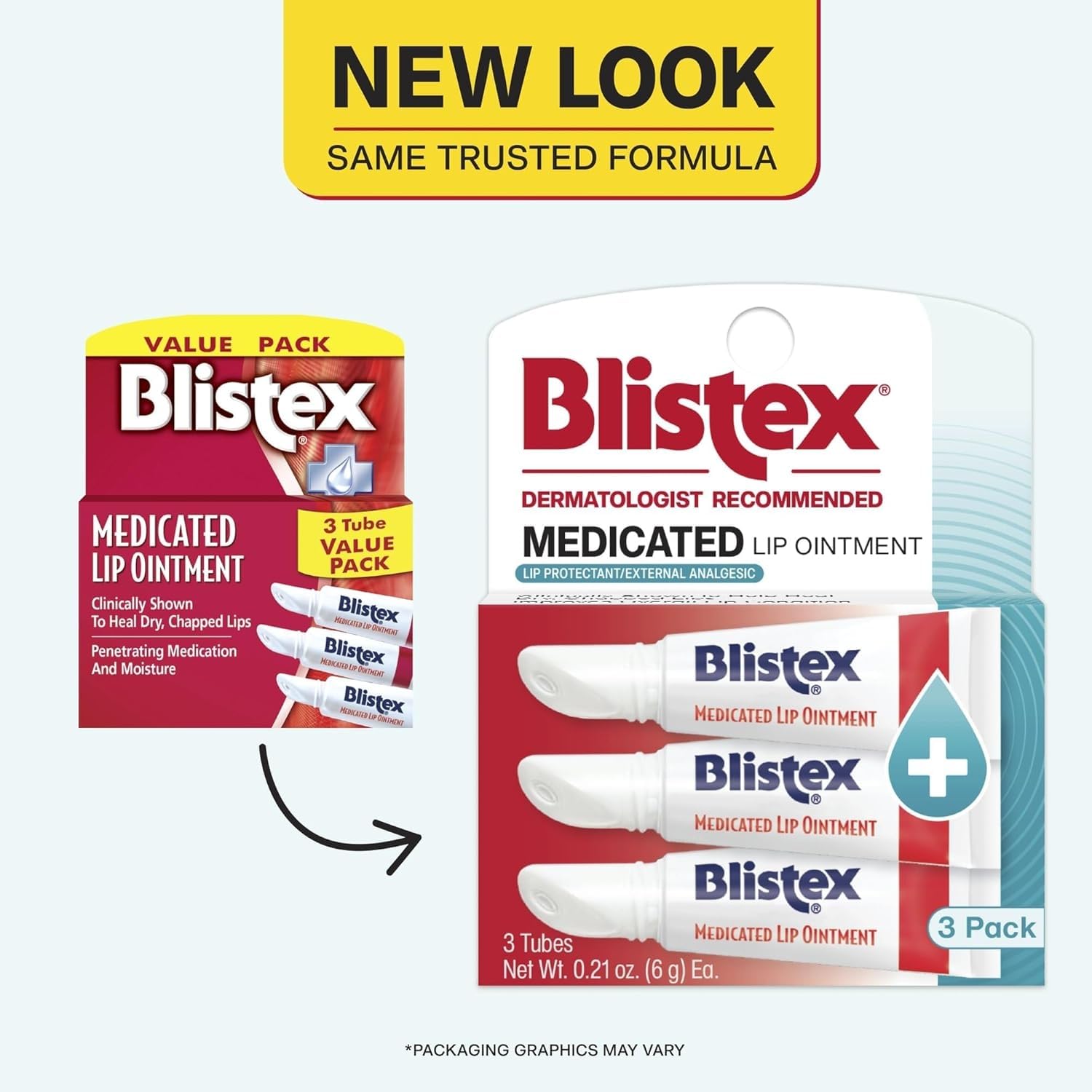 Blistex Medicated Lip Ointment, 0.21 Ounce Tube, Relieves Cold Sores & Helps Heal Dry Chapped Lips, Pain Relief from Lip Sores & Blisters, Healing Ointment, 1 Pack